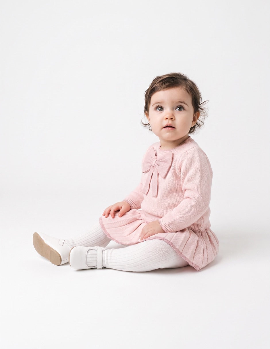 Conjunto casual de algodón para bebé niña Conjunto casual de algodón para bebé niña