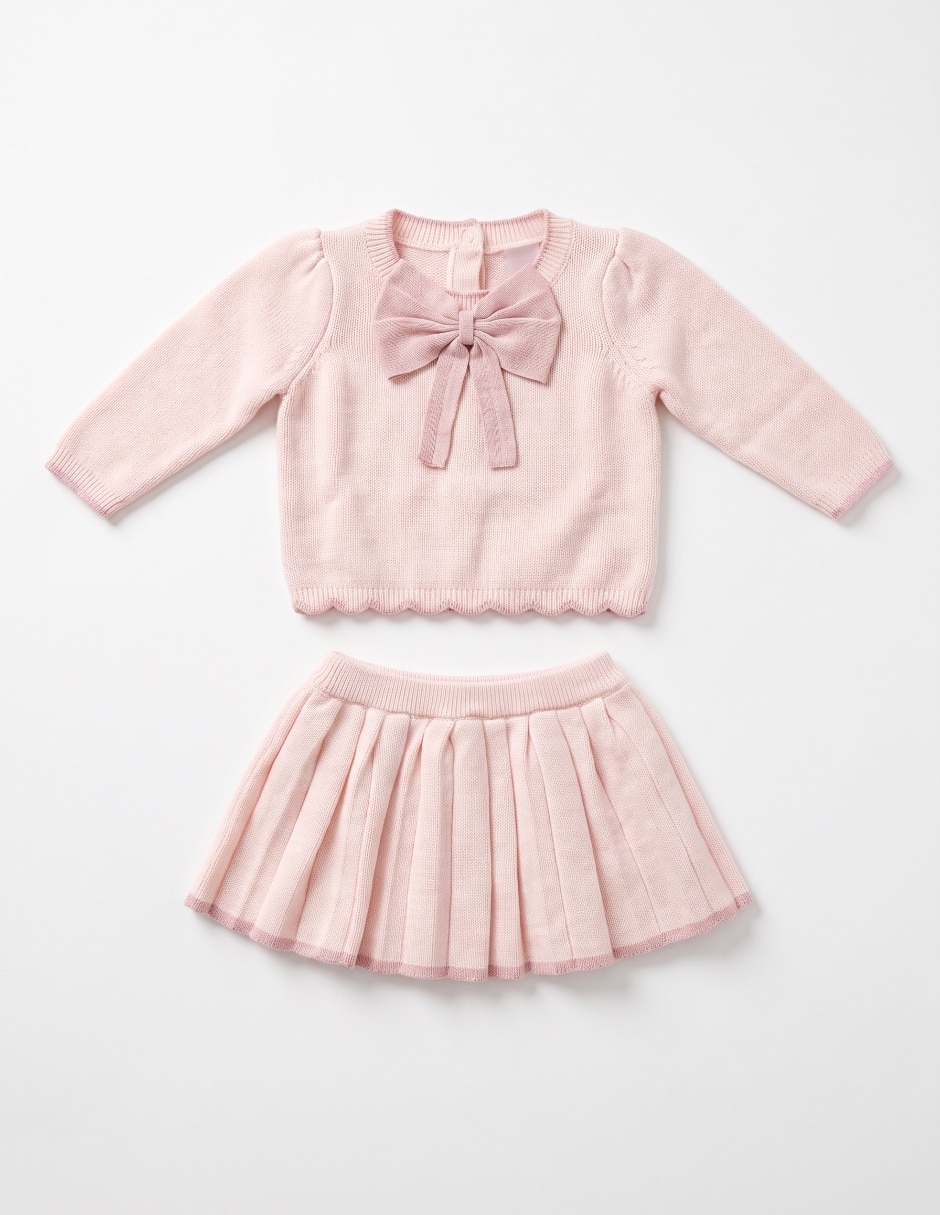 Conjunto casual de algodón para bebé niña 3