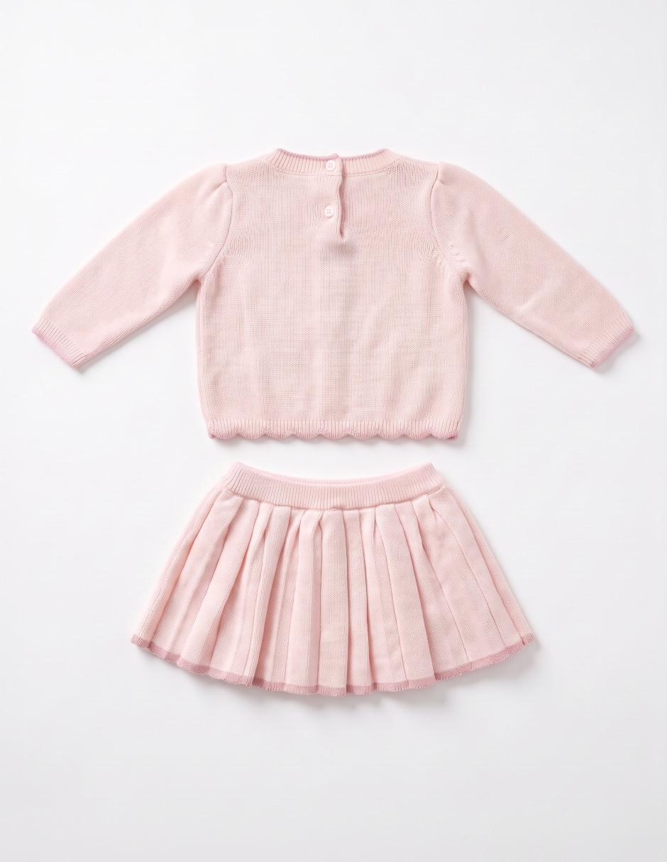 Conjunto casual de algodón para bebé niña 4