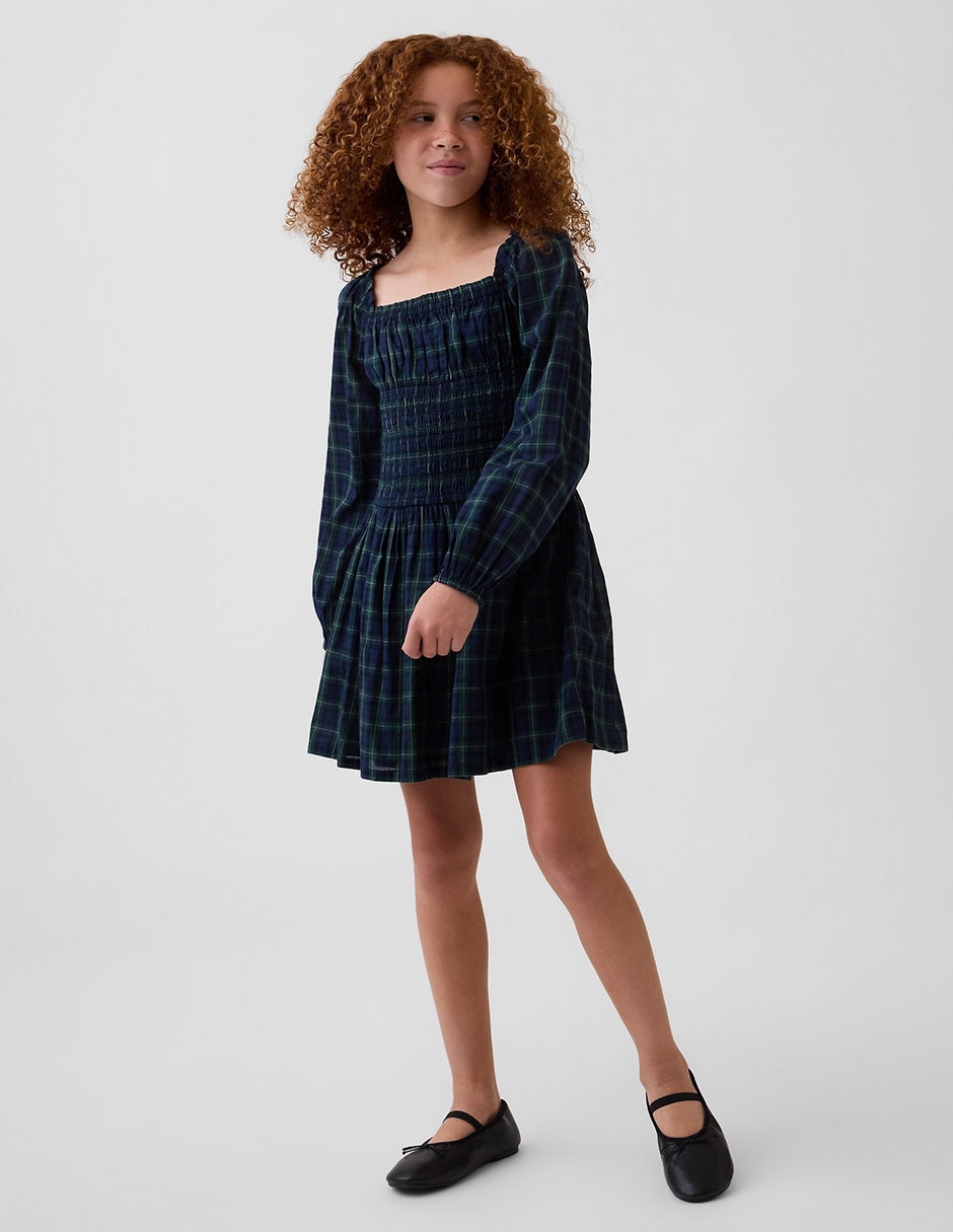 Vestido manga larga para niña